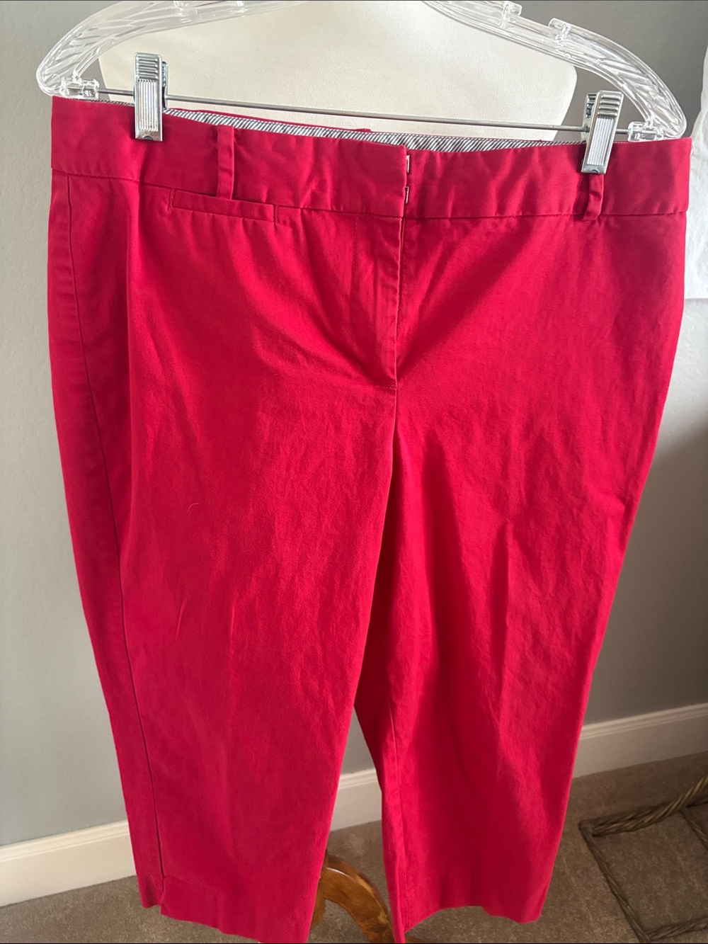 Talbots Bright Red Capri Pants